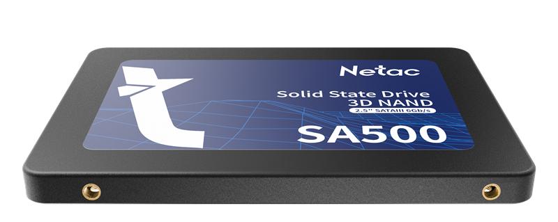 Ssd накопитель Netac SSD SA500 128GB 2.5 SATAIII 3D NAND, R/W up to 500/400MB/s, TBW 60TB, 3y wty
