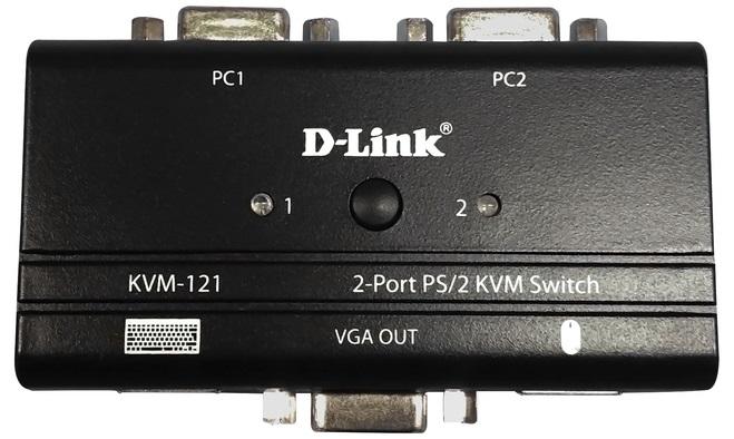 Сетевое оборудование D-Link KVM-121/B1A, 2-port KVM Switch with VGA, PS/2 and Audio ports.Control 2 computers from a single keyboard, monitor, mouse, Supports video resolutions up to 2048 x 1536, Audio connector to conne