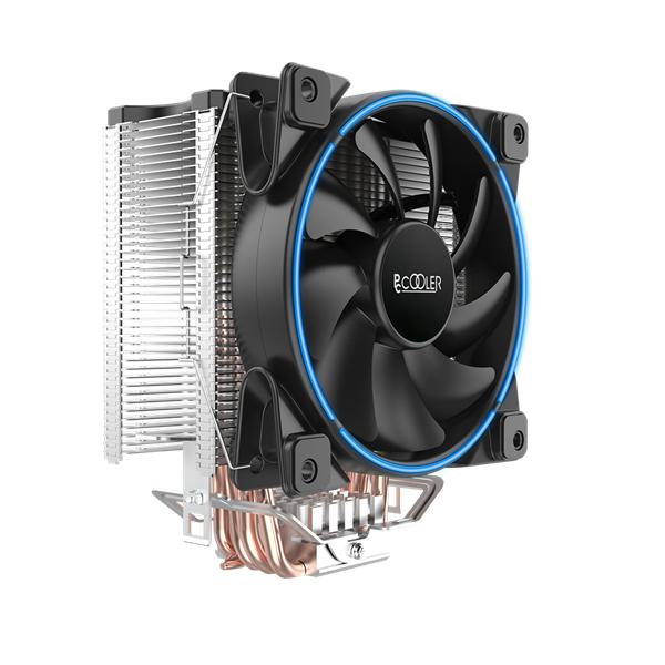 Кулер для процессора PCCooler GI-X5B S775/115X/1700/AM2/AM3/AM4 (24 шт/кор, TDP 160W, вентилятор 120мм с PWM, Blue LED FAN, 5 тепловых трубок 6мм, 1000-1800RPM, 26.5dBa)