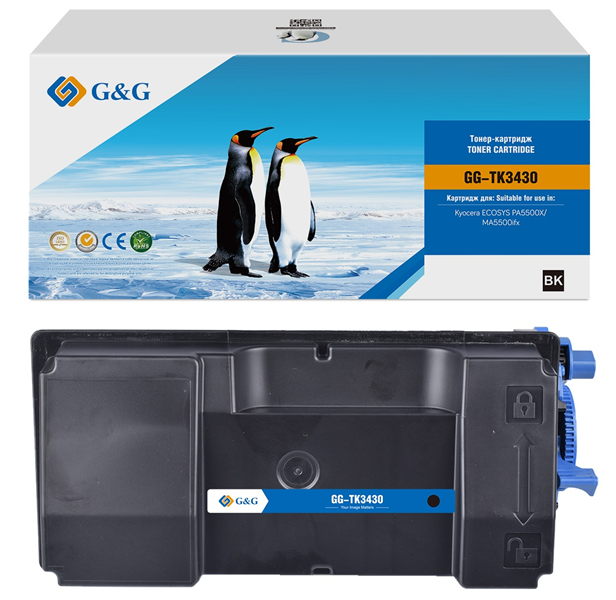 Тонер-картридж G&G GG-TK3430 TK-3430 черный (25000стр.) для Kyocera Ecosys PA5500X/MA5500ifx Тонер-картридж G&G GG-TK3430 TK-3430 черный (25000стр.) для Kyocera Ecosys PA5500X/MA5500ifx