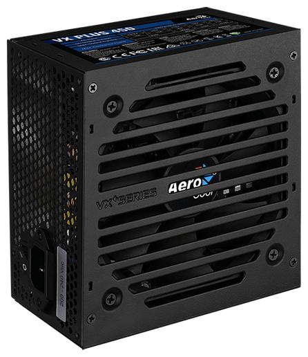 Блок питания Aerocool 450W Retail VX PLUS 450 ATX v2.3 Haswell, fan 12cm, 500mm cable, power cord, 20+4P, 4+4P, PCIe 6P x1, PATA x2, SATA x2, FDD