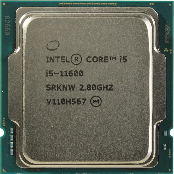 Процессор CPU Intel Core i5-11600 (2.8GHz/12MB/6 cores) LGA1200 OEM, UHD Graphics 750 350MHz, TDP 65W, max 128Gb DDR4-3200,  CM8070804491513SRKNW, 1 year