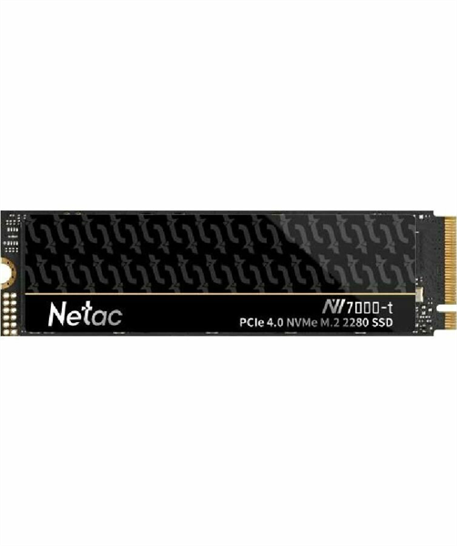 SSD накопитель Netac SSD NV7000-t 4TB PCIe 4 x4 M.2 2280 NVMe 3D NAND, R/W up to 7300/6700MB/s, IOPS(R4K) 900K/700K, TBW 2560TB, slim heatspreader, 5y wty SSD накопитель Netac SSD NV7000-t 4TB PCIe 4 x4 M.2 2280 NVMe 3D NAND, R/W up to 7300/6700MB/s, IOPS(R4K) 900K/700K, TBW 2560TB, slim heatspreader, 5y wty