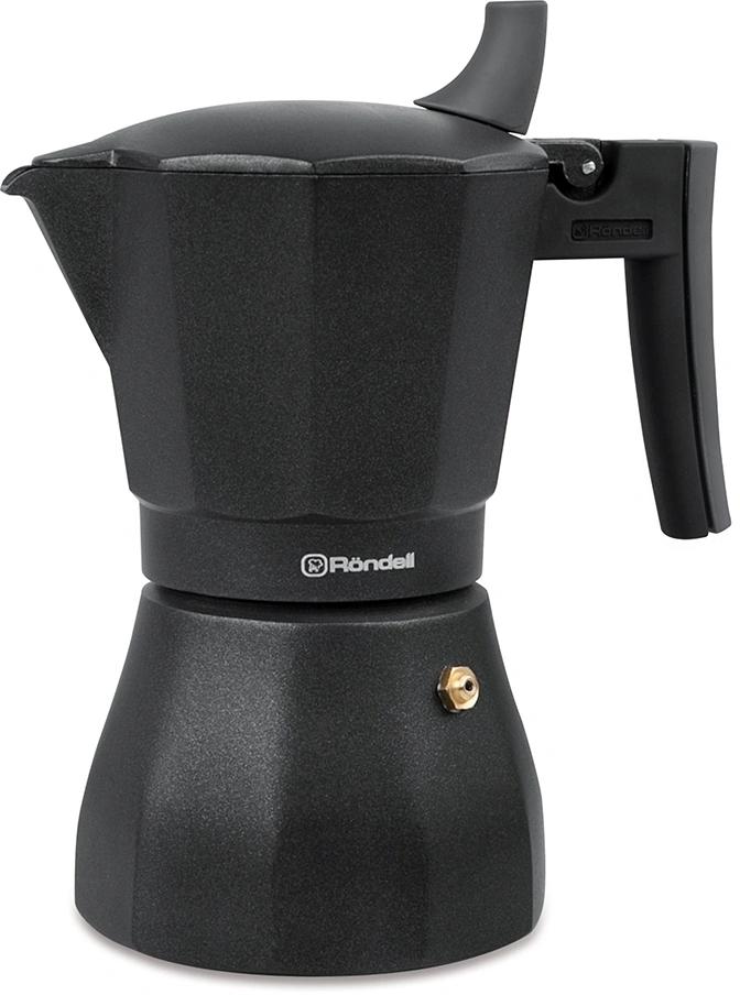 Кофеварка гейзерн./ Кофеварка гейзерн. Rondell Kafferro RDA-994 0.45л алюминий темно-серый