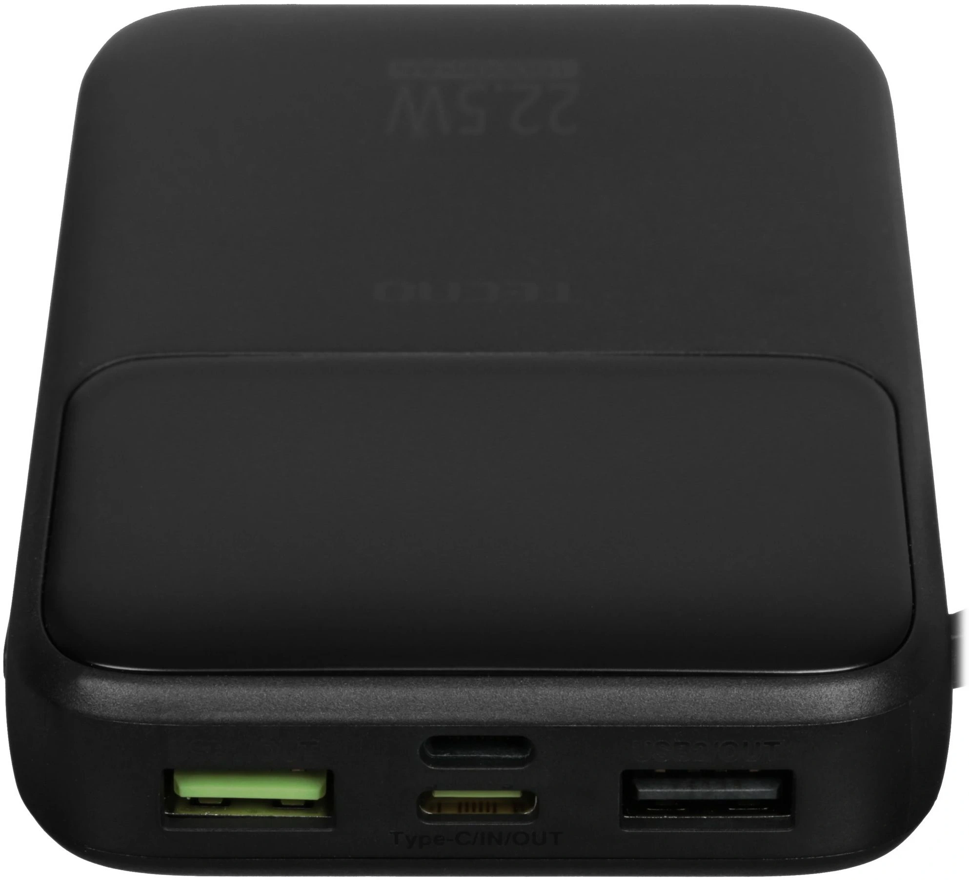 Внешний аккумулятор Tecno Pocket S101Q 10000mAh QC3.0/PD3.0 22.5W 2.4A 2xUSB-A/USB-C черный Внешний аккумулятор Tecno Pocket S101Q 10000mAh QC3.0/PD3.0 22.5W 2.4A 2xUSB-A/USB-C черный