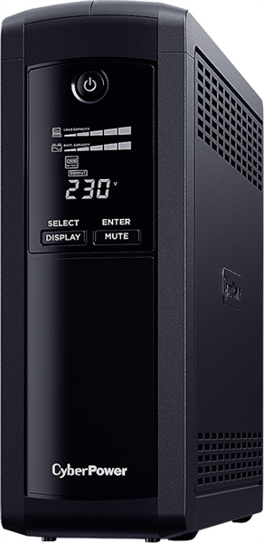 Источник бесперебойного питания Cyberpower VP1200ELCD Line-Interactive 1200VA/720W USB/RS-232/RJ11/45 (4 + 1 EURO) Источник бесперебойного питания Cyberpower VP1200ELCD Line-Interactive 1200VA/720W USB/RS-232/RJ11/45 (4 + 1 EURO)