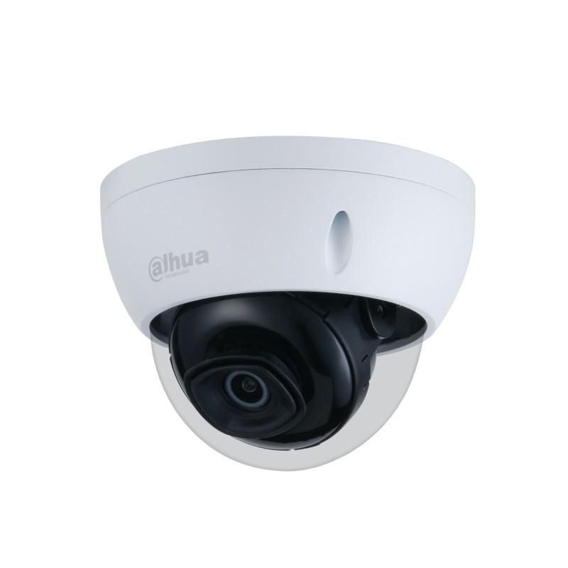 Видеонаблюдение DAHUA Уличная купольная IP-видеокамера2Мп; 1/2.7” CMOS; объектив 2.8мм; механический ИК-фильтр; чувствительность 0.005лк@F1.6; сжатие: H.265+, H.265, H.264+, H.264; 2 потока до 2Мп@25к/с; видеоаналит
