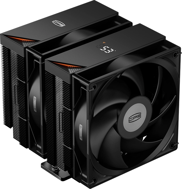 Устройство охлаждения(кулер) PcCooler RT620 Digital Soc-AM5/AM4/1151/1200/2066/1700 черный 4-pin 34.9dB Al+Cu LCD 265W Ret (RT620-BKNWYL-GL)