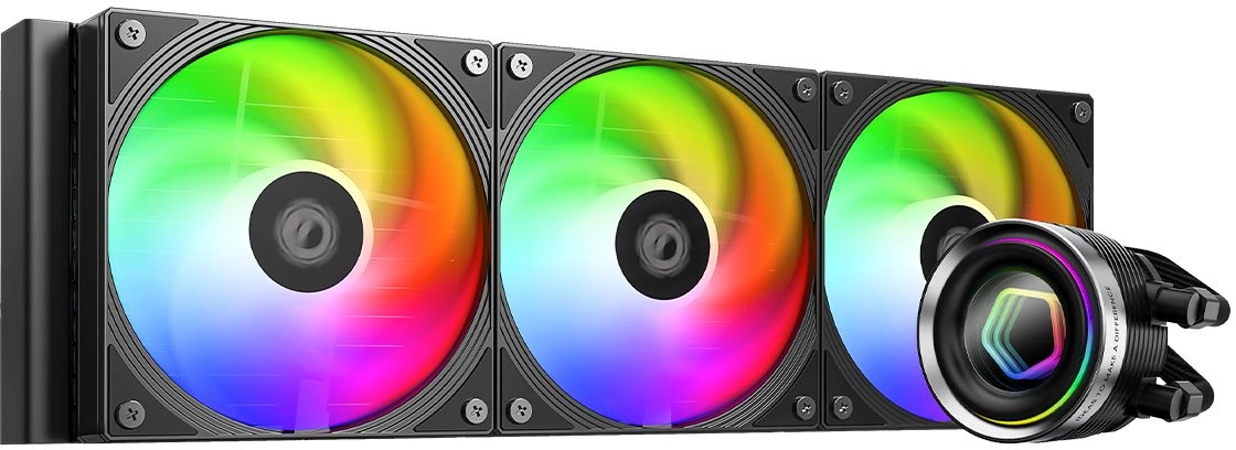 Система водяного охлаждения ID-Cooling FX360 Inf ARGB Soc-AM5/AM4/1200/1700/1851 черный 4-pin 27.2dB Al 350W Ret