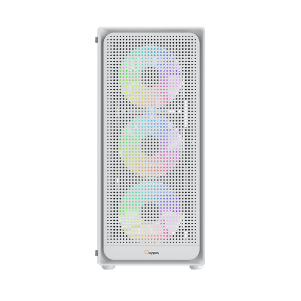 корпус Ocypus Gamma C50 WH ARGB, MATX, USB3.0*1+USB2.0*2, FRONT 3x120mm ARGB, REAR 1x120mm ARGB