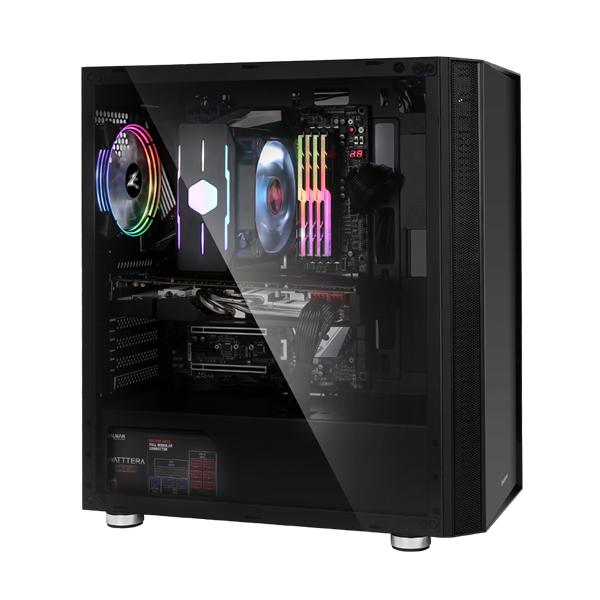 Корпус ZALMAN R2, ATX, BLACK, WINDOW, 2x3.5", 2x2.5", 2xUSB2.0, 1xUSB3.0, RGB FAN CONTROLLER, REAR 1x120mm RGB (существенное повреждение коробки)