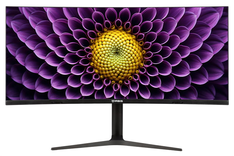 Монитор 37.5'' IRBIS NOBLEVIEW 38 LED Monitor Curved 3840x1600, 21:9, IPS, 300 cd/m2, 2000:1, 3ms, HDMI, DP USB-C(65W) USB-Ax2 USB-B 75Hz Tilt Height Swivel Speak VESA Black 3y (China)