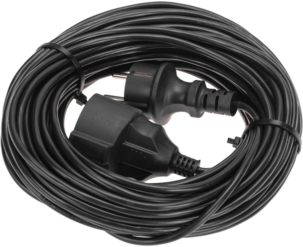Удлинитель силовой PROconnect PROc-Uc (13-4910) 3x0.75кв.мм 1розет. 20м ПВС 6A без катушки черный