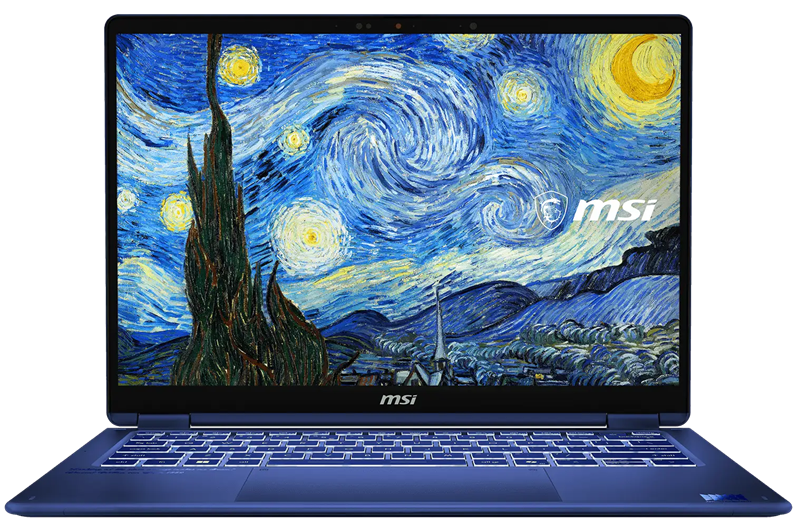 Ноутбук MSI Prestige 14 Flip AI+ VanGoghEdition-TheStarryNight-400RUY Core Ultra X9 378H 14 16:10 FHD+(1920 x 1200) OLED 60Hz,LPDDR5X 32GB,1TB SSD,Intel Arc Graphics,81Whr,1.37kg,1y,Win11Pro,The Starry Night