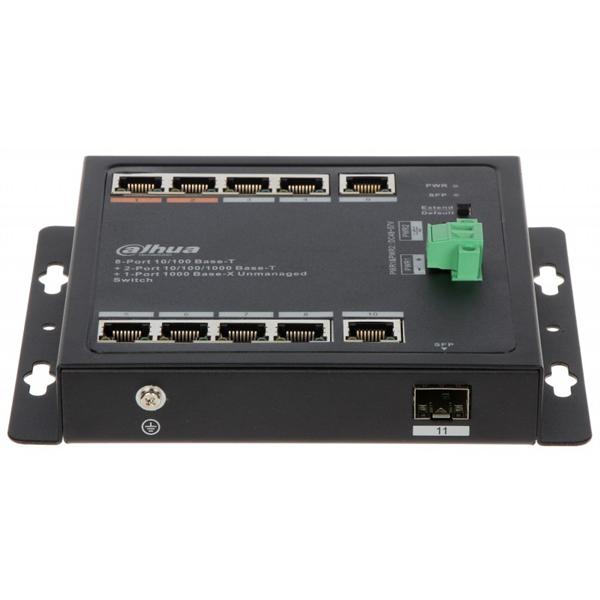 Коммутатор DAHUA DH-PFS3111-8ET-96-F, 10-Port Unmanaged Desktop Switch with 8 Port PoE