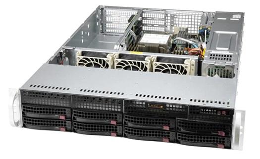 Серверная платформа Supermicro SuperServer 2U 520P-WTR no CPU(1)Scalable/TDP 270W/ no DIMM(8)/SATARAID HDD(8)LFF/2x10GbE/2xFHHL,2xLP,M2/600W
