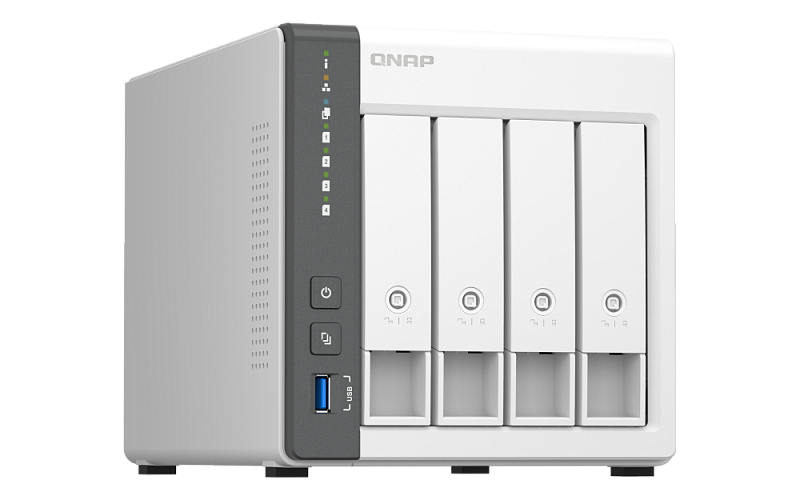 Системы хранения данных QNAP CHANNEL QC 2GhzCPU/4Gb/upto 4HDD, upto 12 with TL-D800C/SATA(3,5'')/ 1xUSB3.2 2xUSB2.0/1x1GbE 1x2,5GbE/iSCSI/1xPS/2YW D4 (REV. C) Системы хранения данных QNAP CHANNEL QC 2GhzCPU/4Gb/upto 4HDD, upto 12 with TL-D800C/SATA(3,5'')/ 1xUSB3.2 2xUSB2.0/1x1GbE 1x2,5GbE/iSCSI/1xPS/2YW D4 (REV. C)