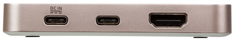 Dock станция ATEN USB-C 4K Ultra Mini Dock with Power Pass-through