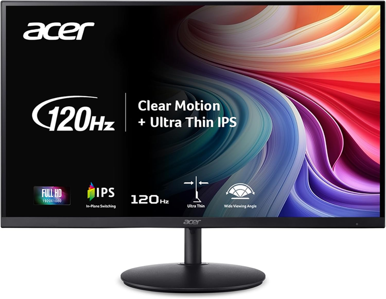 Монитор 23,8" ACER SH242YG0bih IPS, 1920x1080, 1 / 4ms, 250cd, 120Hz, 1xVGA + 1xHDMI(1.4), sync: FreeSync, hadj 100, Vesa:75x75 UltraThin Black Монитор 23,8" ACER SH242YG0bih IPS, 1920x1080, 1 / 4ms, 250cd, 120Hz, 1xVGA + 1xHDMI(1.4), sync: FreeSync, hadj 100, Vesa:75x75 UltraThin Black