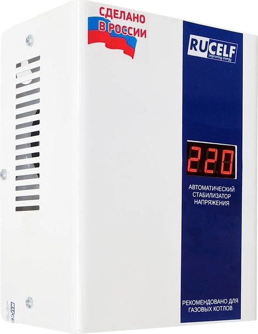 Стабилизатор напряжения Rucelf КОТЕЛ-600 0.6кВА однофазный белый Стабилизатор напряжения Rucelf КОТЕЛ-600 0.6кВА однофазный белый