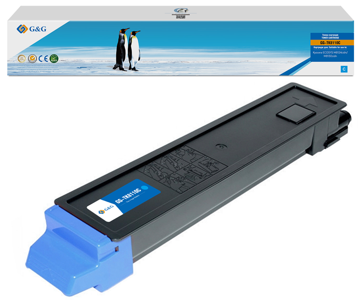 Картридж G&G toner-cartridge для Kyocera ECOSYS M8130cidn/M8124cidn TK-8110C 1T02P3CAX0 6 000 стр. голубой гарантия 36 мес. Картридж G&G toner-cartridge для Kyocera ECOSYS M8130cidn/M8124cidn TK-8110C 1T02P3CAX0 6 000 стр. голубой гарантия 36 мес.