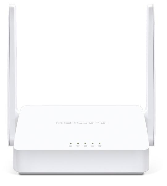  MERCUSYS N300 Wi-Fi роутер с ADSL2+ модемом, до 300 Мбит/с на 2,4 ГГц, 2 фиксированные внешние антенны, 3 порта LAN 10/100 Мбит/с, 1 порт RJ11, Annex A