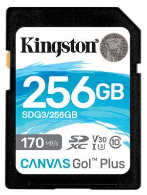 Носитель информации Kingston Secure Digital Flash Card 256GB SDXC Canvas Go Plus 170R C10 UHS-I U3 V30