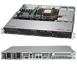 Серверная платформа Supermicro SuperServer 1U 5019P-MTR noCPU(1)Scalable/TDP 70-205W/ no DIMM(8)/ SATARAID HDD(4)LFF/ 2x10GbE/ 1xFH, M2/ 2x400W