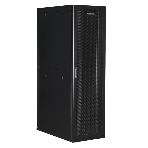 Серверный шкаф SMARTWATT Серверный шкаф Rack S-Series 42U 600x1070мм, двери с перфорацией, боковые панели 4шт и ролики в комплекте, черный (4512020620015)