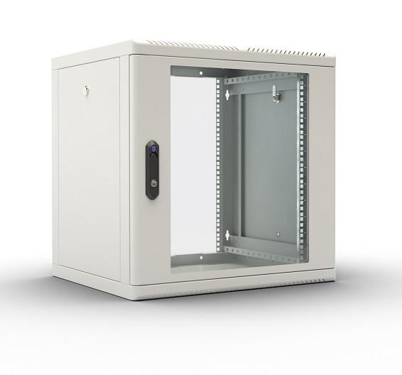  Шкаф телекоммуникационный настенный разборный 9U (600х520), съемные стенки, дверь стекло