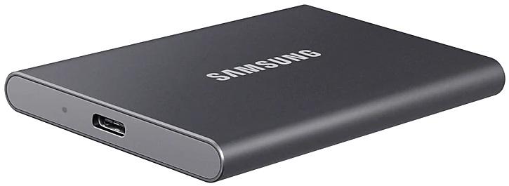 Тведотельный накопитель SSD Samsung T7 External 2Tb (2048GB) GREY USB 3.2 (MU-PC2T0T/WW)