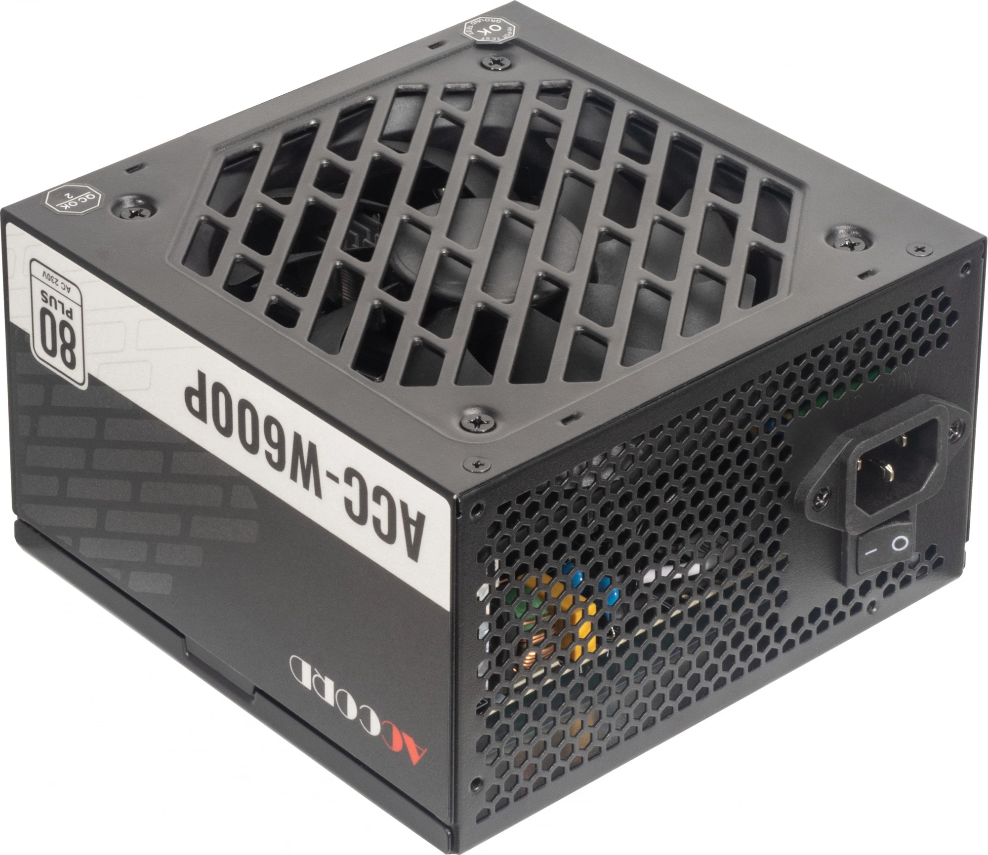 Блок питания Accord ATX 600W ACC-W600P 80+ white (20+4pin) APFC 120mm fan 6xSATA RTL