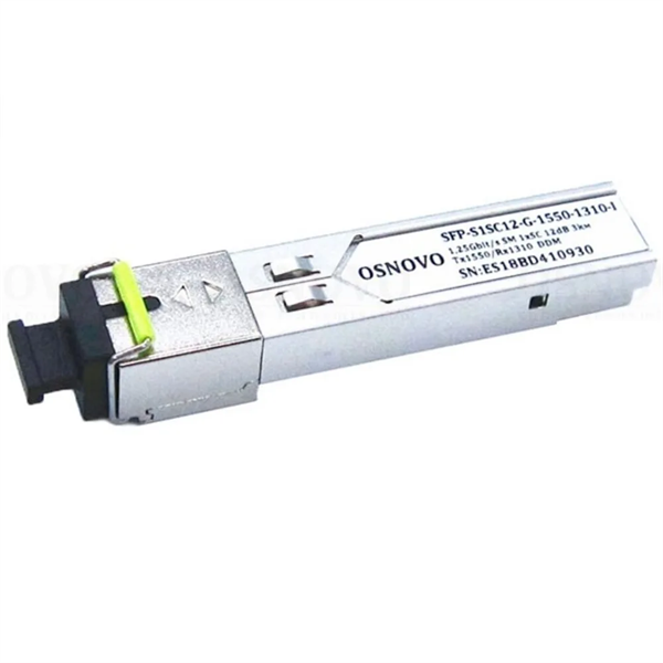 Промышленный оптический SFP модуль OSNOVO SFP-S1SC12-G-1550-1310-I Оптический SFP Модуль промышленный. Одно волокно Single Mode. Скорость: до 1,25 Гбит/c. Тип разъема: SC. Оптический бюджет: 12дБ. Расстояние передачи - до 3км. Рабочая