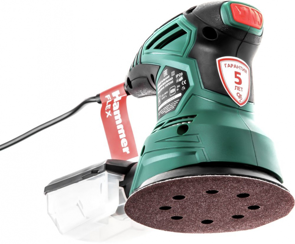 Эксцентриковая шлифмашина Hammer OSM260 260Вт D125мм (576781) Эксцентриковая шлифмашина Hammer OSM260 260Вт D125мм (576781)