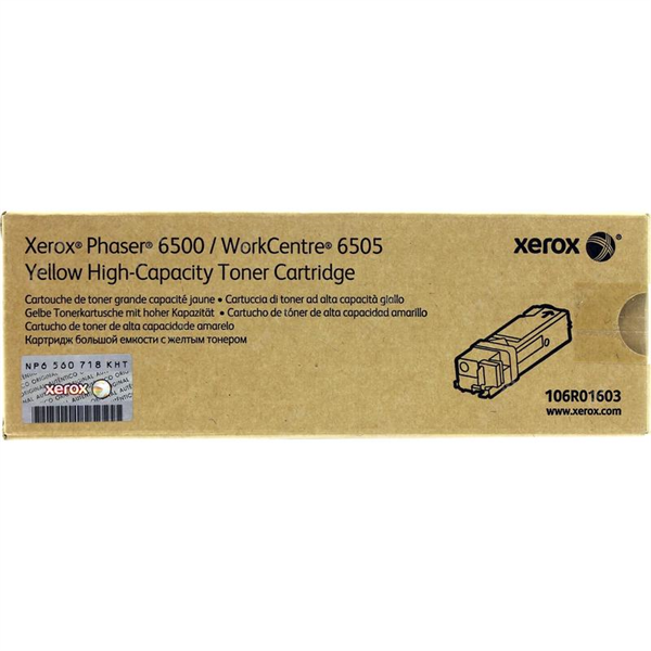 Принт-картридж Xerox Phaser 6500 WC 6505 (2,5K стр.), желтый