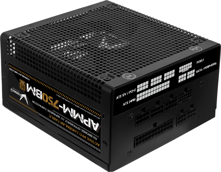 Блок питания Formula V Line APMM-750BM, 750W, ATX3.1/PCIe5.1, APFC, 80+ Bronze, 12cm Fan, Full Modular