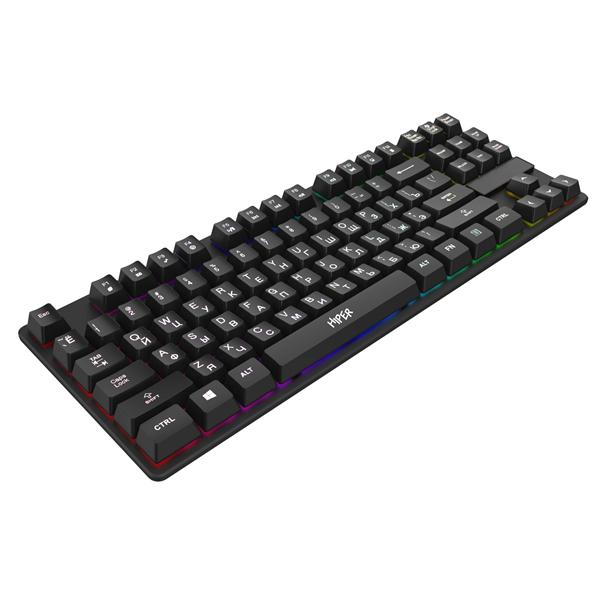 Клавиатура Gaming Keyboard HIPER KG201 (Membrane 87keys, 1.5m cable, USB)