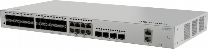 Коммутатор HUAWEI eKit S310-24ST4X (L2+, 24*GE SFP ports, 8 of which are dual-purpose 10/100/1000 or SFP, 4*10GE SFP+ ports, built-in AC power)