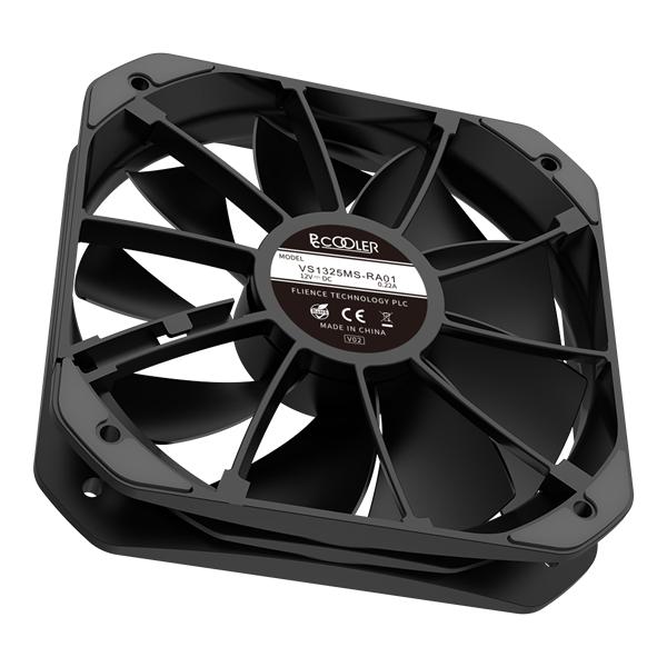 Кулер для процессора PCCooler K6 BK S115X/1200/1700/AM4/AM5 (20 шт/кор, TDP 240W, 130mm PWM FAN, 6 тепловых трубок 6мм, 400-1600RPM, 18-29dBa)