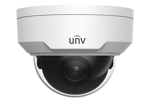 Камера Uniview Видеокамера IP купольная антивандальная, 1/2.7" 2 Мп КМОП @ 30 к/с, ИК-подсветка до 30м., 0.01 Лк @F2.0, объектив 4.0 мм, WDR, 2D/3D DNR, Ultra 265, H.265, H.264, MJPEG, 2 потока, детекция дви