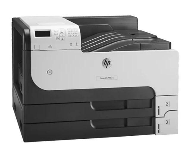 Принтер HP LaserJet Enterprise 700 M712dn (A3, 1200dpi, 40ppm, 512Mb, 3trays 250+250+100, USB2.0/extUSBx2/GigEth/HIP/ePrint, repl. Q7543A, Q7545A)