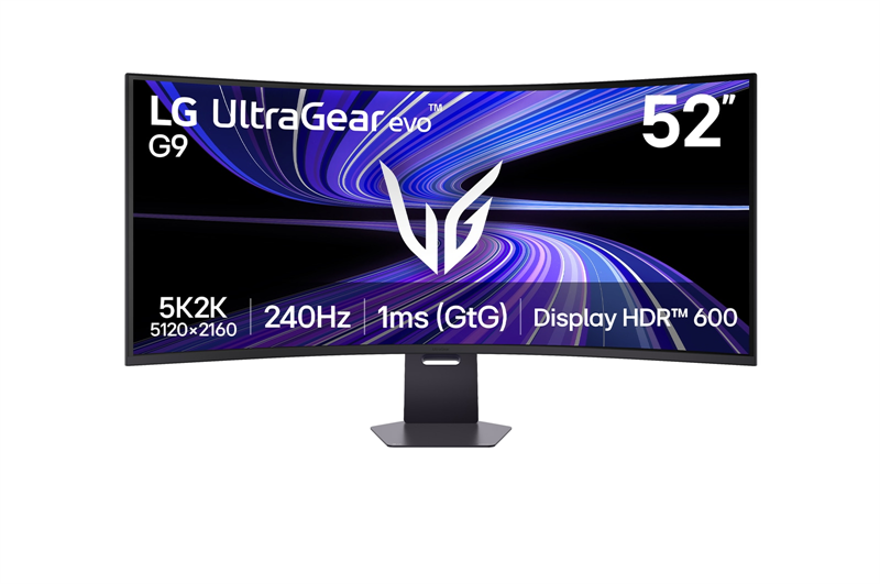 Монитор LG 52" 52G930B-B, 5120x2160, VA, 240Hz, HDMIx2+DP+USB,HAS Pivot Swivel, black Ex.