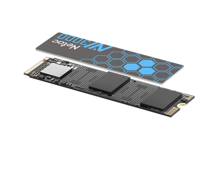 Ssd накопитель Netac SSD NV3000 2TB PCIe 3 x4 M.2 2280 NVMe 3D NAND, R/W up to 3300/2900MB/s, TBW 1200TB, with heat sink, 5y wty