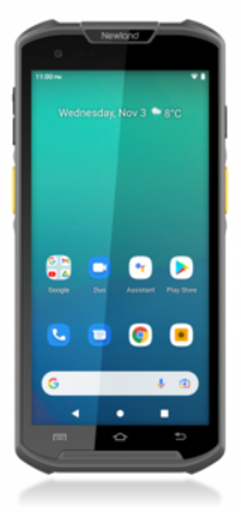 Терминал сбора данных Newland MT9300 WWAN, Android 13 GMS, 5.5", 2.2 Ghz, 2D Mega Pixel w/Laser Aimer (CM66), 4GB/64GB, BT, WiFi5, 4G, GPS, NFC, Camera, protect case, USB-C cable, battery, screen protect, handstrap, PSU