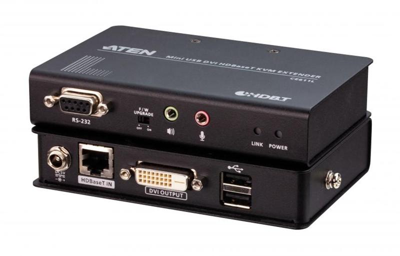 Удлиниетль ATEN Mini USB DVI HDBaseT™ KVM Extender (1920 x 1200@100m)