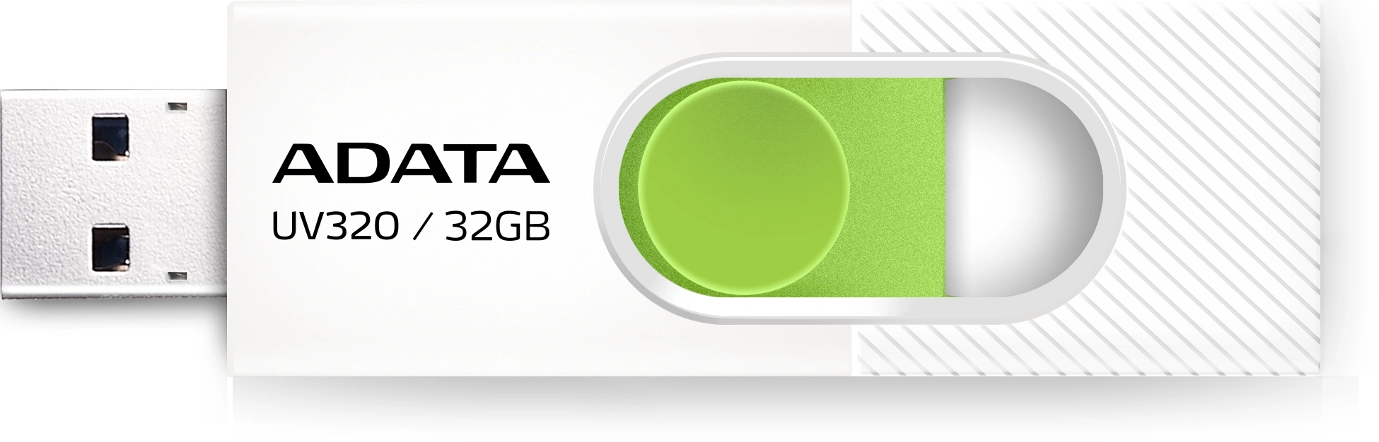 USB накопитель ADATA 32GB USB 3.2 Gen1 AUV320-32G-RWHGN White/Green