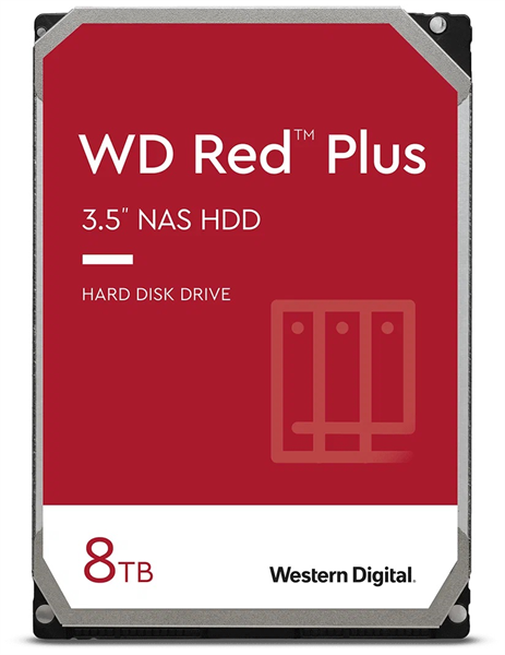 Жесткий диск Western Digital HDD SATA 8Tb Red Plus for NAS WD80EFZZ, 5640RPM, 128MB buffer, 1 year Жесткий диск Western Digital HDD SATA 8Tb Red Plus for NAS WD80EFZZ, 5640RPM, 128MB buffer, 1 year
