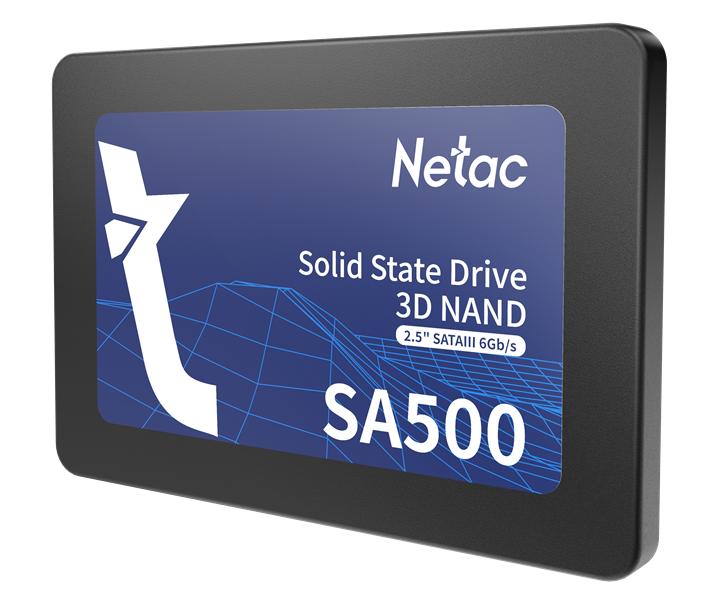 Ssd накопитель Netac SSD SA500 240GB 2.5 SATAIII 3D NAND, R/W up to 520/450MB/s, TBW 120TB, 3y wty