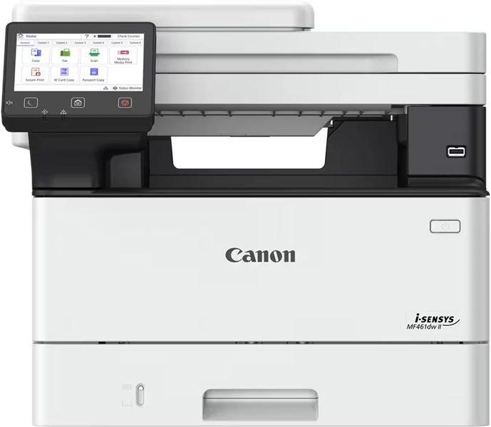 Монохромное лазерное МФУ Canon i-SENSYS MF461dw II (MFP, A4, 36ppm, 1200dpi print, 600dpi scan, 1200MHz, 1Gb, Duplex, DADF50, 250sheets+100universal tray, PostScript USB, RJ-45, Wi-Fi) (Cart. 070/070H) Монохромное лазерное МФУ Canon i-SENSYS MF461dw II (MFP, A4, 36ppm, 1200dpi print, 600dpi scan, 1200MHz, 1Gb, Duplex, DADF50, 250sheets+100universal tray, PostScript USB, RJ-45, Wi-Fi) (Cart. 070/070H)