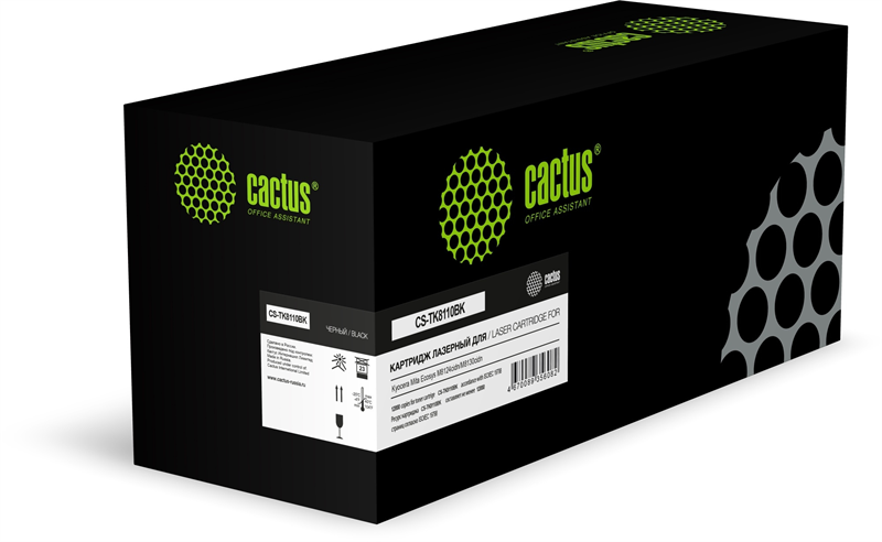 Картридж лазерный Cactus CS-TK8110BK TK-8110BK Asia-Pacific черный (12000стр.) для Kyocera Mita Ecosys M8124cidn/M8130cidn